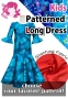 Kids Custom Frilled Sleeve Long Dress / JCp113-pattern
