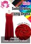 Kids Custom Long Velvet Dress / JCp13-solid
