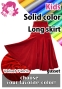 Kids Custom Long gusset skirt with Velvet  / JCp133-solid