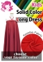 Kids Custom Multi Way Long Dress / JCp135-solid