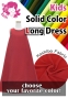 Kids Custom Long Koshibo Dress / JCp137-solid