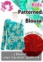 Kids Custom One Shoulder Long Sleeve Blouse with Velvet / JC146-pattern