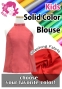 Kids Custom American Armhole Blouse with Shantung / JC147-solid