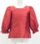 Kids Custom Three-quarter Sleeves Blouse with Shantung / JC148-pattern