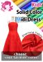 Kids Custom Midi Dress / JCp15-solid