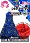 Kids Custom American Armhole long dress with Shantung / JC151-pattern