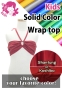 Kids Custom Multi-way Wrap Top with Shantung or Koshibo / JC152-solid