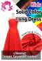 Kids Custom Long Dress / JCp16-solid