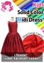 Kids Custom Midi Dress / JCp17-solid