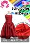 Kids Custom Midi Dress / JCp19-solid