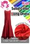 Kids Custom Long Dress / JCp20-solid