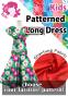 Kids Custom ruffled collar Long Dress / JCp28-pattern