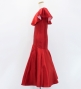Kids Custom ruffled collar Long Dress / JCp28-pattern