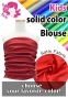 Kids Custom Drape Blouse with Shantung / JCp34-solid