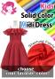 Kids Custom Midi Dress / JCp39-solid