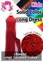 Kids Custom Long Slit Dress with Velvet / JCp40-solid