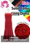 Kids Custom Long Velvet Dress / JCp42-solid