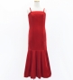 Kids Custom Long Velvet Dress / JCp42-solid