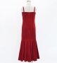 Kids Custom Long Velvet Dress / JCp42-solid