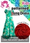 Kids Long Off Shoulder Dress / JCp43-pattern