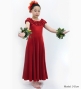 Kids Long Off Shoulder Dress / JCp43-pattern