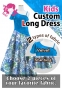Kids Custom One Shoulder Long Dress / JCp45-mix