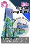 Kids Custom One Shoulder Long sleeve Dress / JCp46-mix