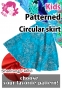 Kids Custom Long Shantung Circular Skirt / JCp63-pattern