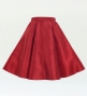 Kids Custom Midi Shantung Circular Skirt / JCp67-solid