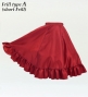 Kids Custom Long Frill Shantung Circular Skirt  / JCp70-solid