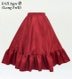 Kids Custom Long Frill Shantung Circular Skirt  / JCp70-solid