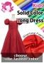 Kids Custom Puff Sleeve Long Dress / JCp75-solid