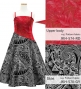 Kids Custom Long Dress with Velvet & Shantung / JCp85-mix