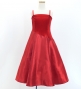 Kids Custom Long Dress with Velvet & Shantung / JCp85-mix
