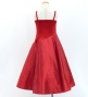 Kids Custom Long Dress with Velvet & Shantung / JCp85-mix