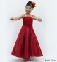 Kids Custom Long Dress with Velvet & Shantung / JCp85-mix
