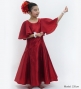 Kids Custom Half Sleeve Long Dress with Koshibo & Shantung / JCp86-mix