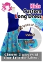 Kids Custom One Shoulder Long Dress / JCp94-mix