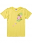 Hula Print T-shirt / Bird of Paradise & Plumeria / Yellow / JT1516y