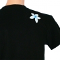 Hula Print T-shirt / Hibiscus & Plumeria / Black / JT789b