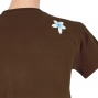 Hula Print T-shirt / Hibiscus & Plumeria / Brown / JT789br
