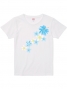 Hula Print T-shirt / Hibiscus & Plumeria / White / JT789w