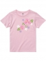 Hula Print T-shirt / Hibiscus & Tiare / Pink / JT790p