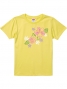 Hula Print T-shirt / Hibiscus & Tiare / Yellow / JT790y