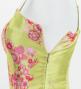 Japan Fabric Long Dress with Cherry Blossom Print / Shantung / Cream Yellow / JW001crye