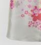 Japan Fabric Long Dress with Cherry Blossom Print / Shantung / Black / JW001bk