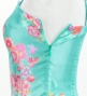 Japan Fabric Long Dress with Cherry Blossom Print / Shantung / Light Blue / JW001lbl