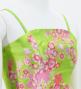 Japan Fabric Long Dress with Cherry Blossom Print / Shantung / Light Green / JW001lgr