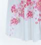 Japan Fabric Long Dress with Cherry Blossom Print / Velvet / Black / JW002bk