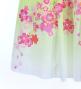 Japan Fabric Long Dress with Cherry Blossom Print / Velvet / Light Green / JW002lgr